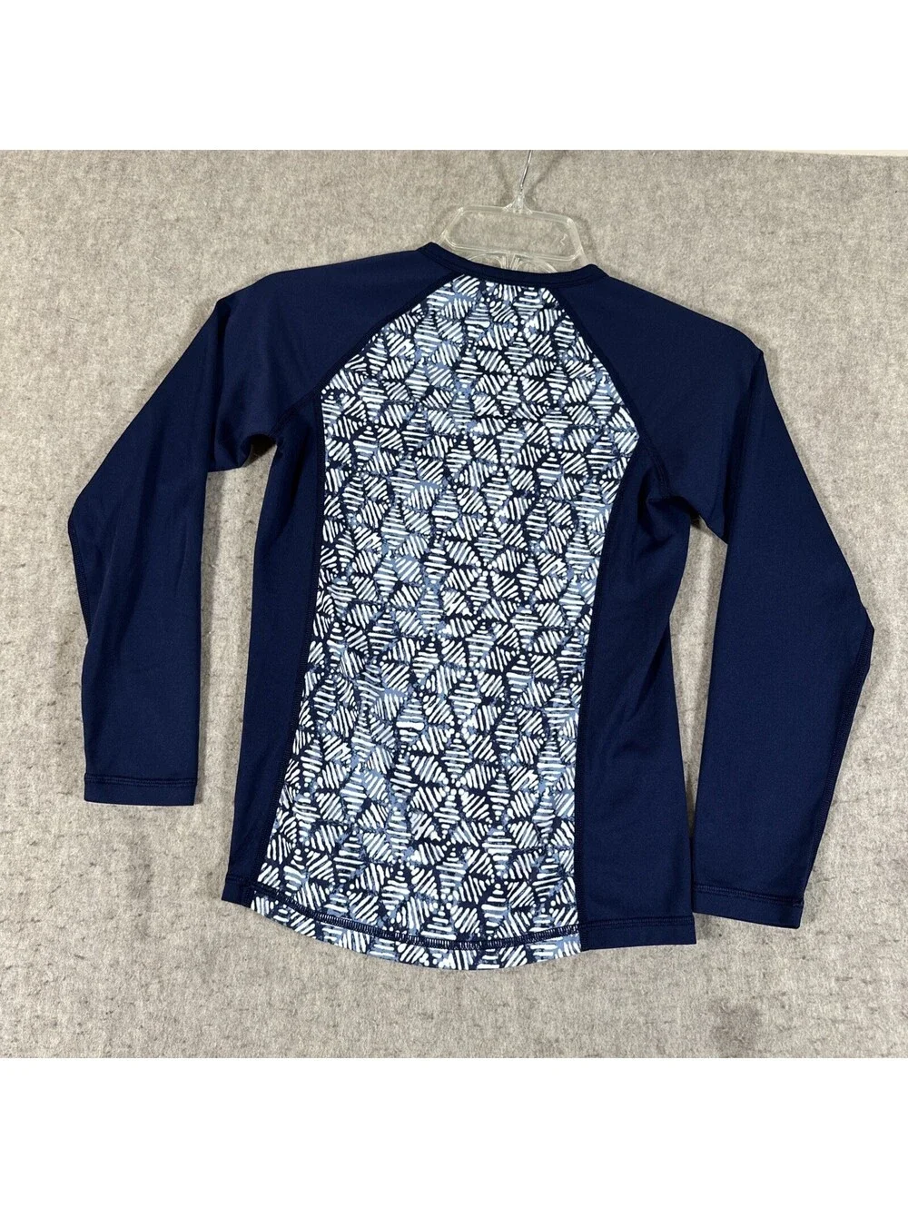 Patagonia Girl’s Shirt Medium 10 Silk weight Rashguard Long Sleeve Blue